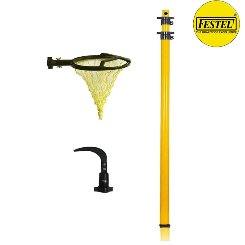 Festel 8 to 20 feet Multipurpose Telescopic Pole with 2 Attachments