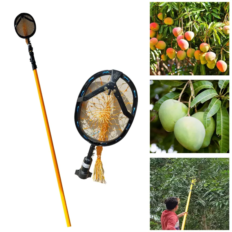 FESTEL Telescopic Pole with Fruit Picking Basket, 7 to 22 feet Extendable Pole