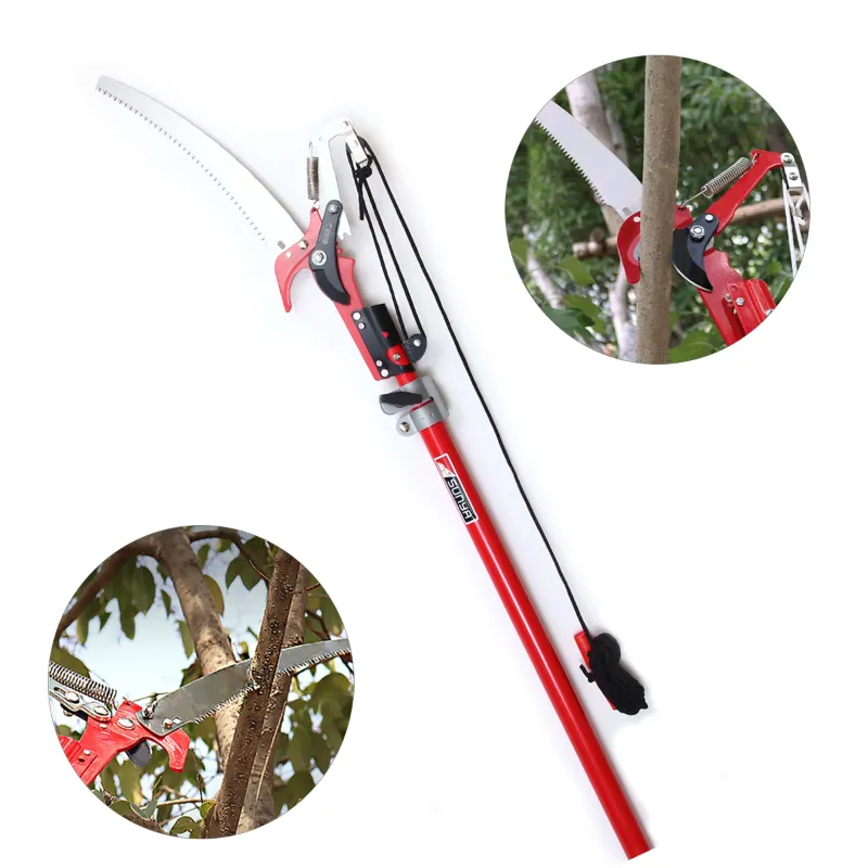 Telescopic Tree Pruning Saw of 14 inch Blade with Fibre Pole Extendable up to 14 Feet