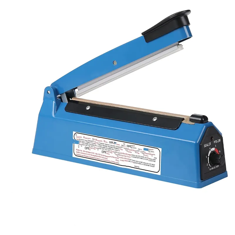 8 inch Impulse Manual Pouch/Packet Sealer Machine with 8 Gear Temperature Controller for Chips, Bhujia, Snacks Packaging