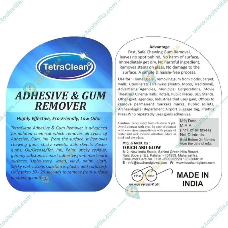 Tetra Clean 500 ml All kind Of Adhesive And Gum Remover