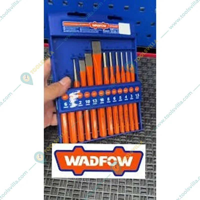 Wadfow 12 Pcs Cold chisel and punch set (WCC8312)