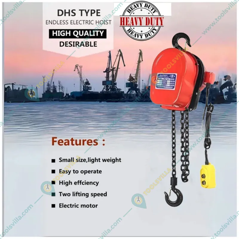 UTC 3 Ton Three Phase Electric Chain Hoist With 3 Meter & 8 mm Load Chain, 3 Meter Standard Lift, Single Fall