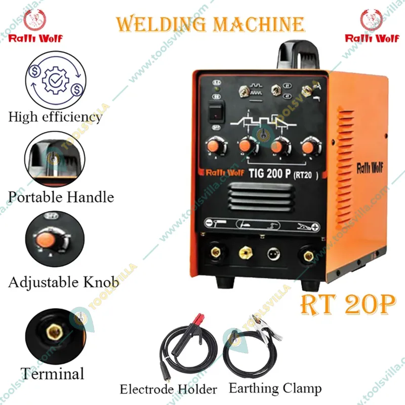 Ralli Wolf TIG 200 P Single Phase Mosfet Series MMA Welding Machine 200 Amp. (RT20P)