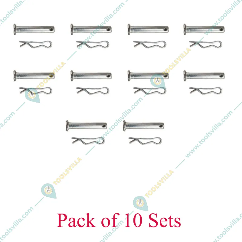 Tiller Screw with Pin (4 cm) (10 Sets)  For 63 CC / 68 CC (48F) Earth Auger,  EA-017