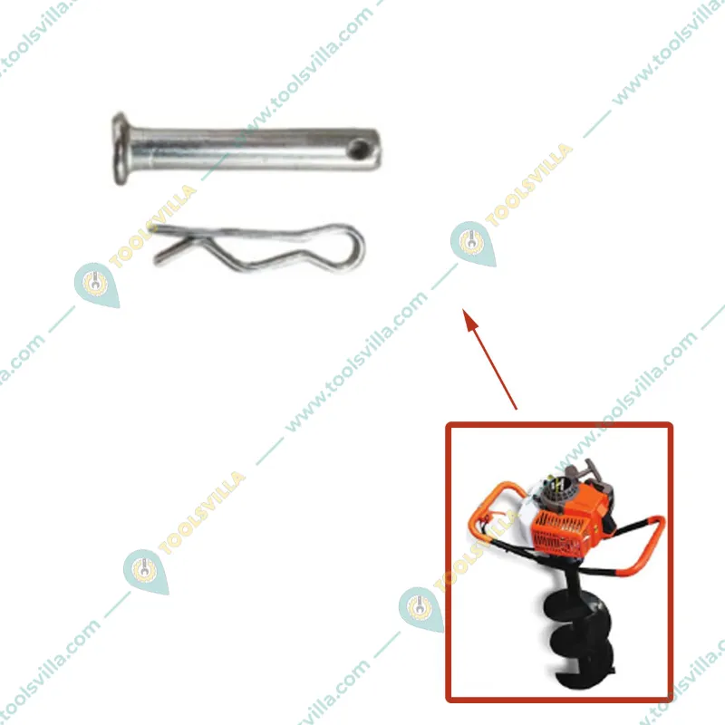 Tiller Screw with Pin (4 cm) (10 Sets)  For 63 CC / 68 CC (48F) Earth Auger,  EA-017