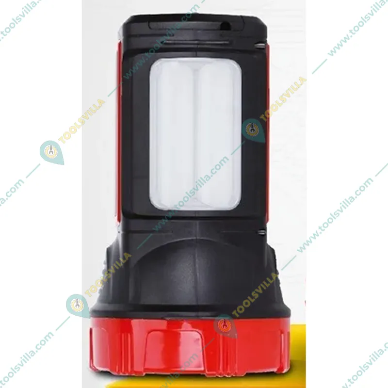 Gramstrong Heavy Duty Rechargeable LED Torch with an Inbuilt Battery and a Robust Holder For Outdoor Usage (Pack of 2)