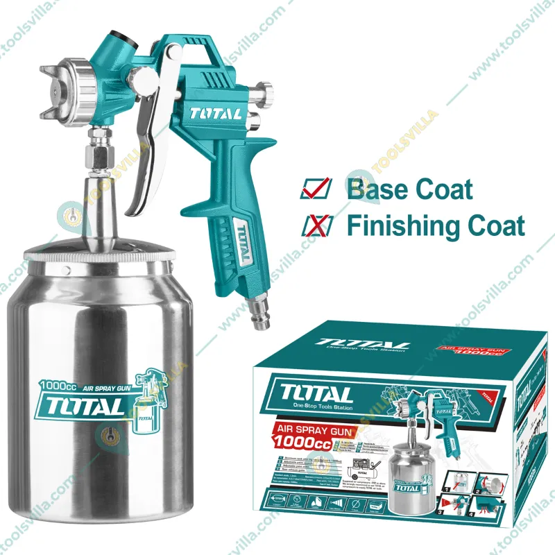 Total 1000cc 1.5 mm Nozzle Size Air Spray Paint Gun (TAT11001)