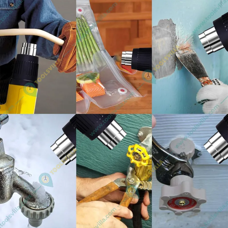 Total 2000 Watt Heat Gun or Hot Air Gun with Scraper & Nozzles (TB2006)