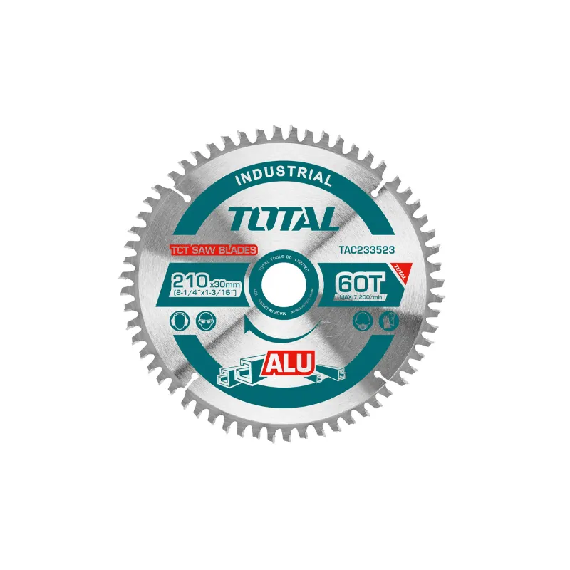 Total 210mm (8") 60 Teeth TCT Saw Blade For Aluminum (TAC233523) - Pack Of 2