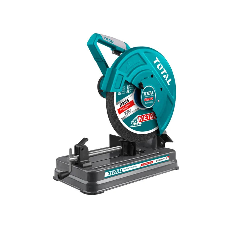 Total 2350 Watt Cut Off Saw with Cutting Disc and Accessories, 3800 RPM (TS92035526)