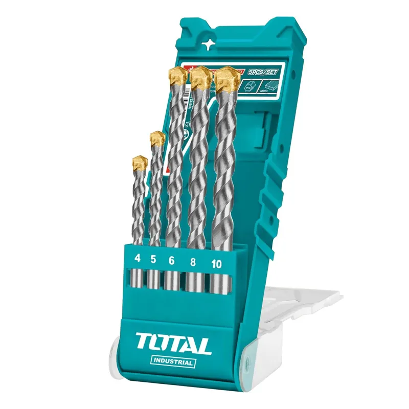 Total 5 Pcs Masonry Drill Bit Set (TACSD5051)