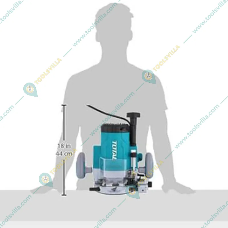 Total 60 mm 2200 Watt Electric Router with Accessories, 23000 RPM (TR111226)
