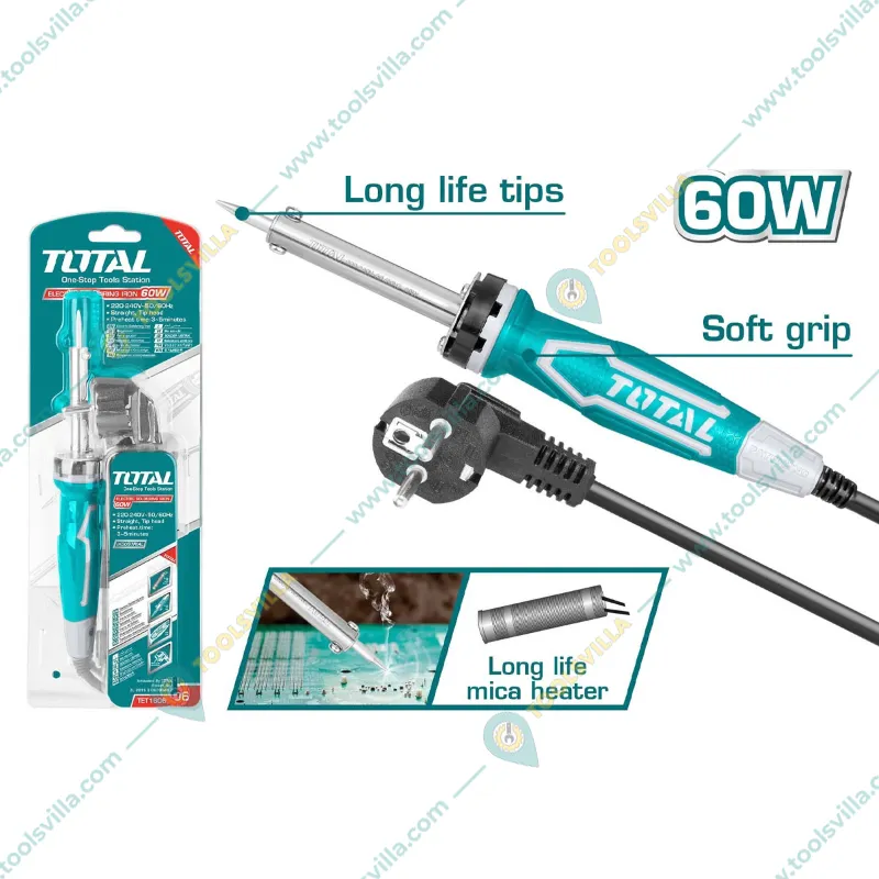 Total 60-Watt Electric Soldering Iron (TET1606)