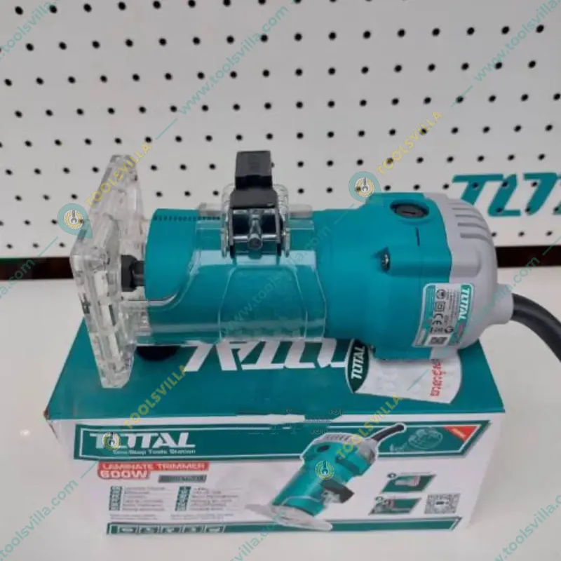 Total 6 mm 600 Watt Laminate Trimmer with Accessories, 34500 RPM (TLT6001)