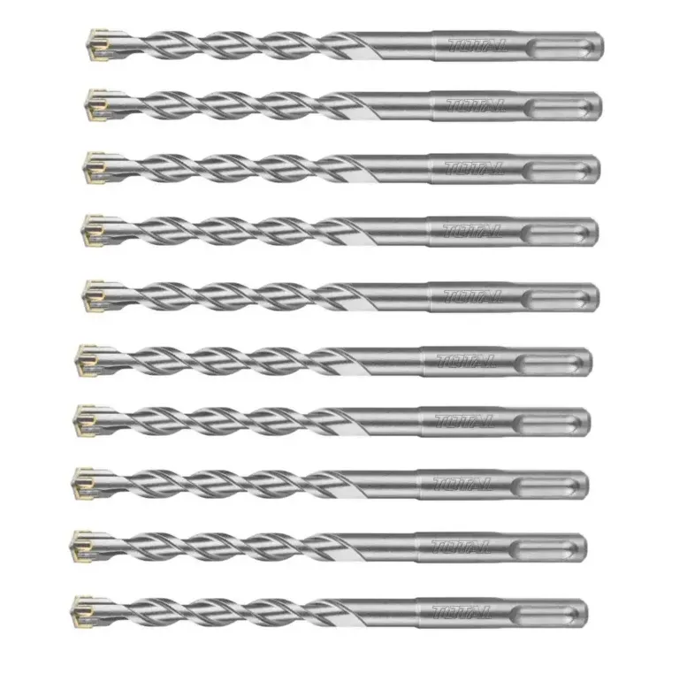 Total 6 X 160mm SDS Plus Hammer Drill Bit (TAC310602C)- Pack Of 10