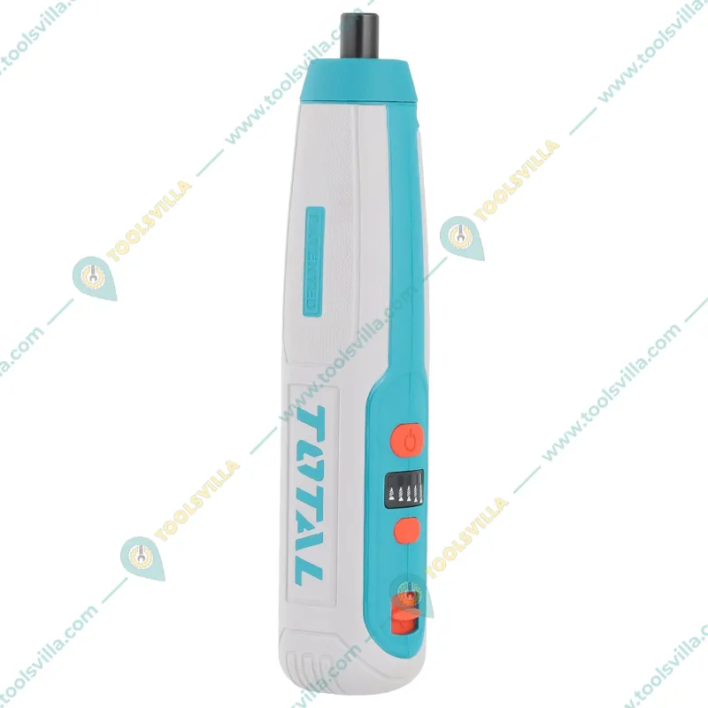 Total 1/4" Hex Shank Lithium-Ion Cordless Screwdriver with Accessories, 240 RPM (TSDLI0403)