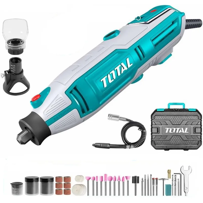 Total 3.2mm 200 Watt Mini Die Grinder With 149 Pcs Accessories, 10000-40000 RPM (TG2006)