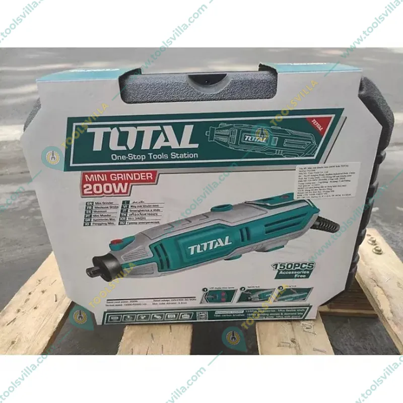 Total 3.2mm 200 Watt Mini Die Grinder With 149 Pcs Accessories, 10000-40000 RPM (TG2006)