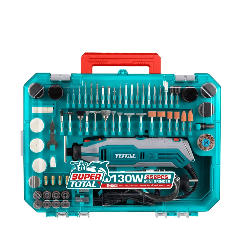 Total 3.2mm 130 Watt Mini Grinder With 252 Pcs Accessories, 10000-35000 RPM (TG5133261)