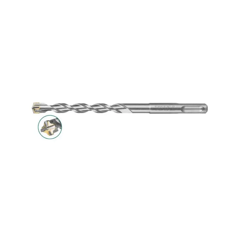 Total 10 X 210mm SDS Plus Hammer Drill Bit (TAC311003C)- Pack Of 3