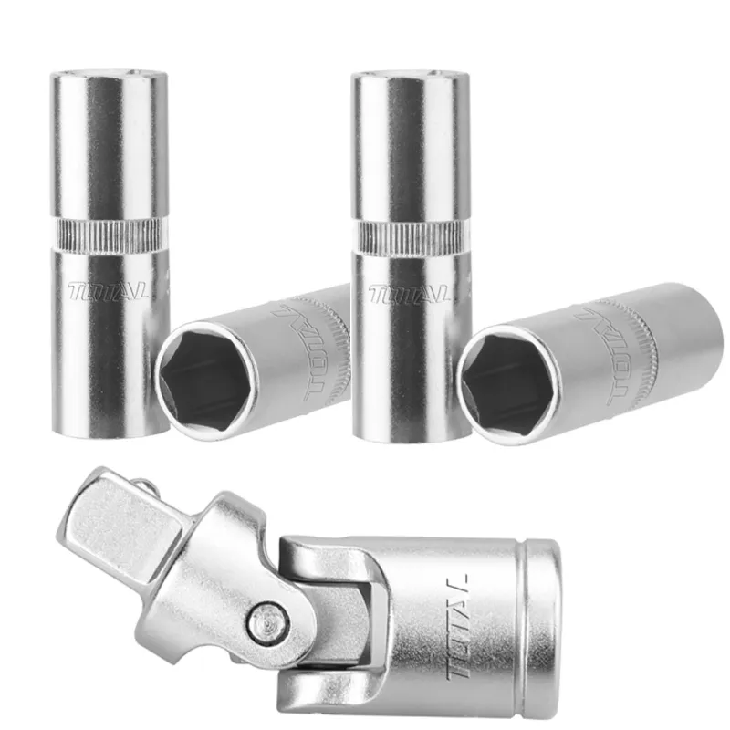Total combo of 1/2" Spark Plug Socket 16 mm, 21 mm and  1/2" Universal Joint 