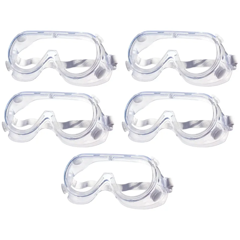 Super Safety Anti-Fog Transparent Laboratory Safety Goggles(Pack-5 Pcs)