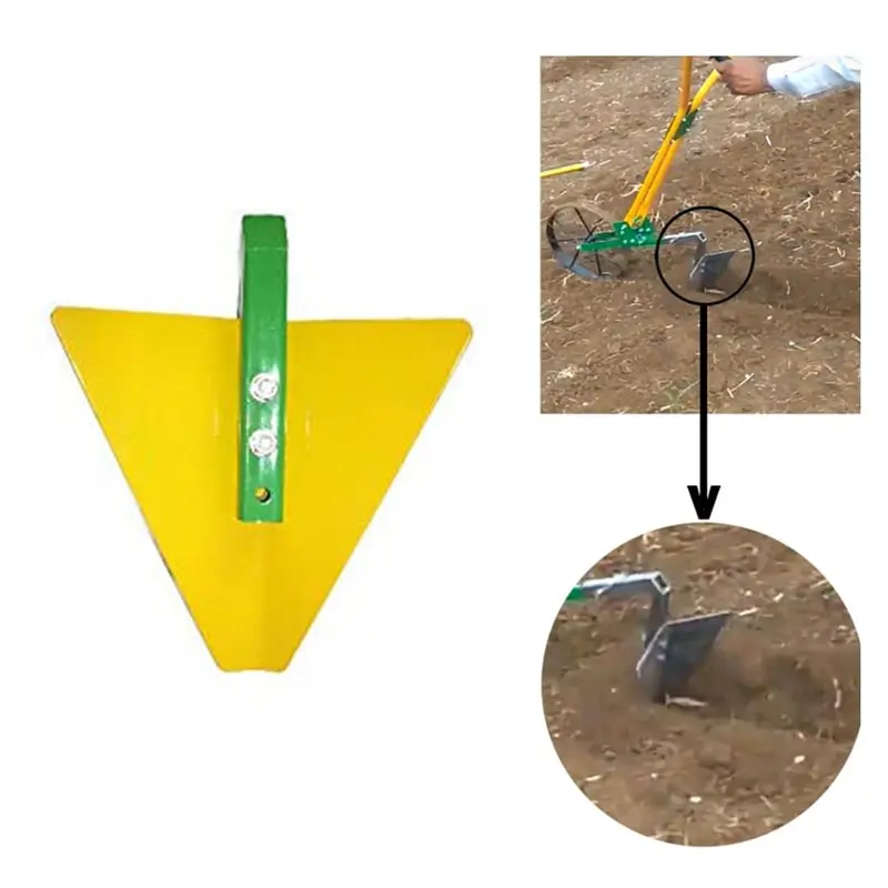 Triangular Furrow Attachment for Manual Wheel Hoe