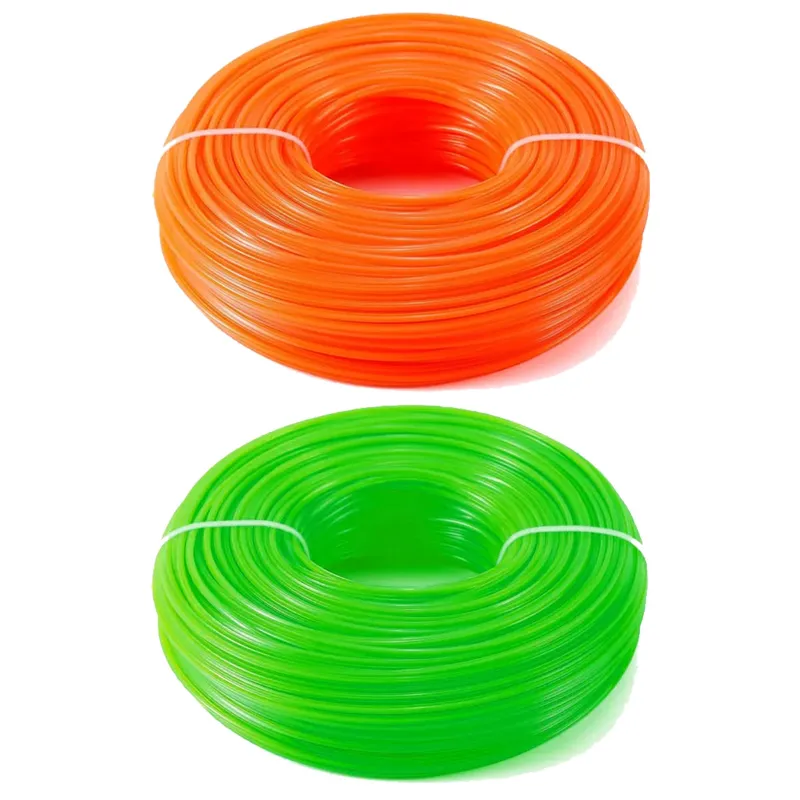 Heavy Duty 2 Kg 3 mm Round & Square Nylon Trimmer Line Combo For Brush Cutter