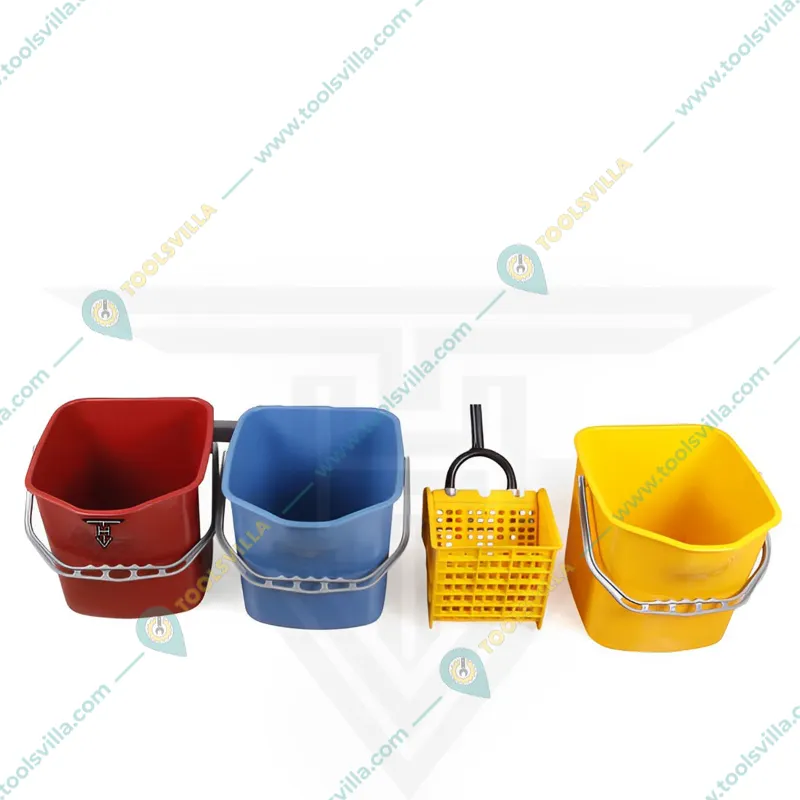 Heavy Duty 60 Liters Triple Bucket Mop Wringer Trolley