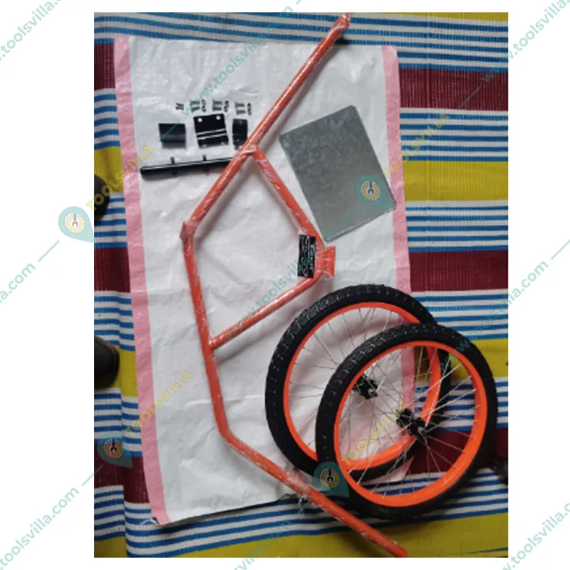 Heavy Duty Mild Steel Trolley Type Attachment for Sidepack Brush Cutter 