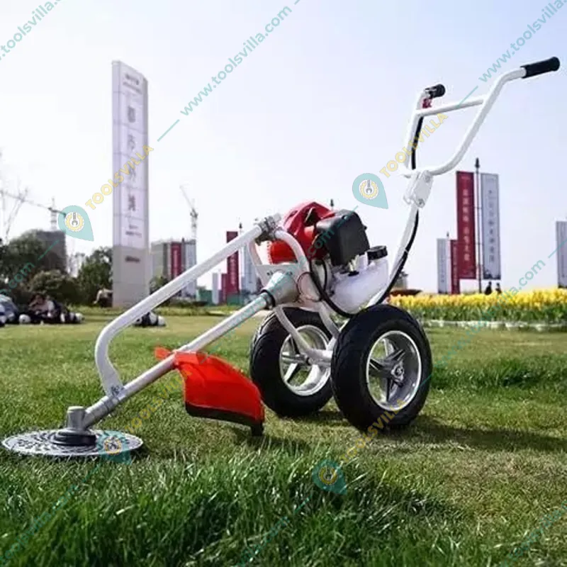 Heavy Duty Petrol Grass Cutter with 4 Stroke 35CC Engine with Flat Tiller Attachment