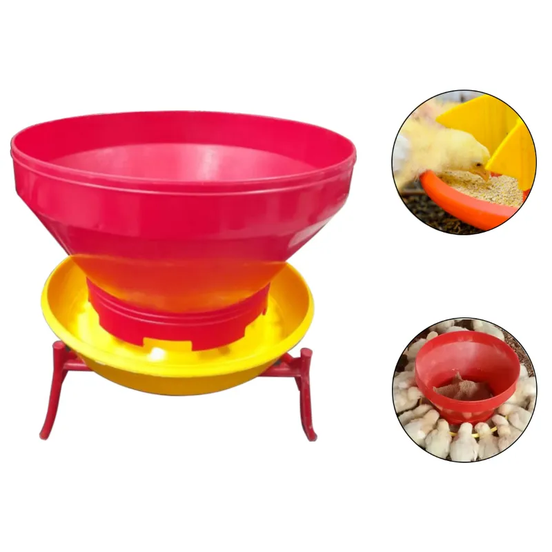 GKI POULTRY 4 Kg Turbo Feeder with Stand for Poultry Farms