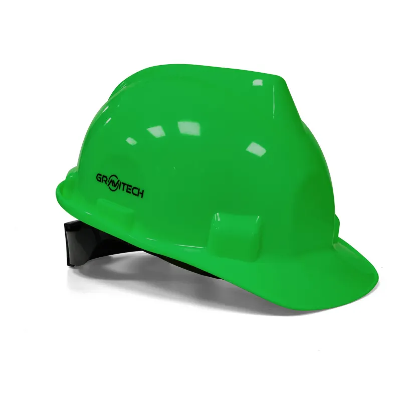Gravitech Pack of 1, 4, 20 Green HDPE Safety Helmet with Ratchet Type Adjustment for Industrial Use (STRONG CAP-R)(Pack-1 pc)