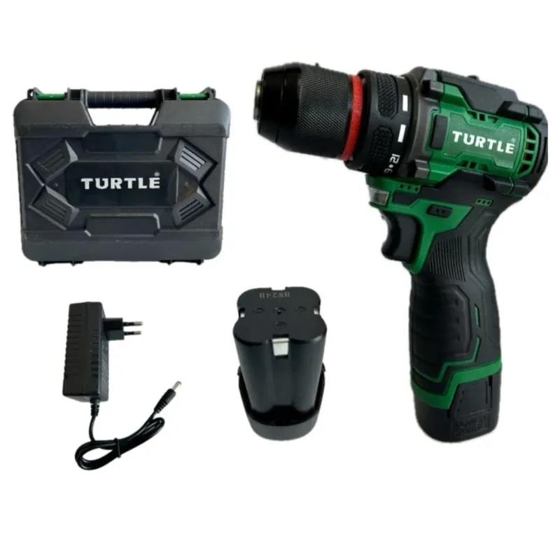 Turtle 10 mm 18V Metal Chuck Cordless Screw Driver Drill With Battery & Charger, 2000 RPM (ST-762S)