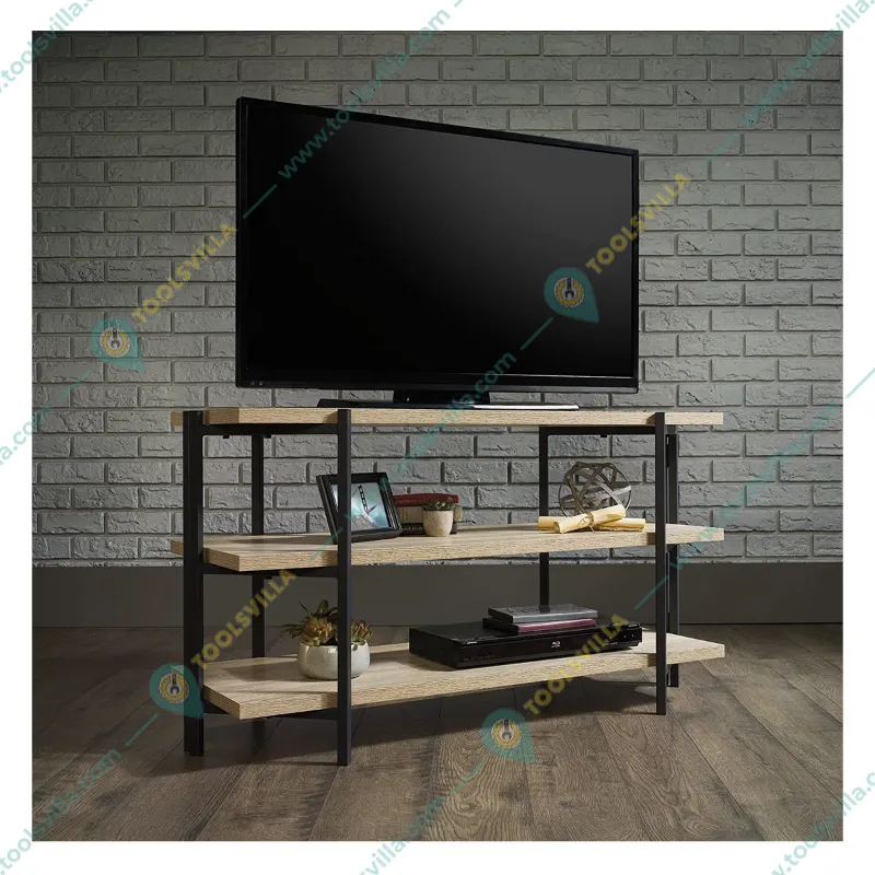 Awni 24 x 44 x 18 Inch 3 Tier Wooden Shelves Boltless Rack For Multipurpose Uses