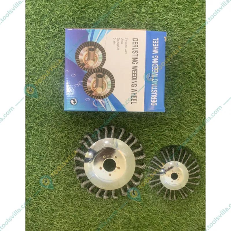 GRAMSTRONG Premium Quality 6 inch & 8 inch Twisted Wire Trimmer Attachment Combo for Petrol Brush Cutter