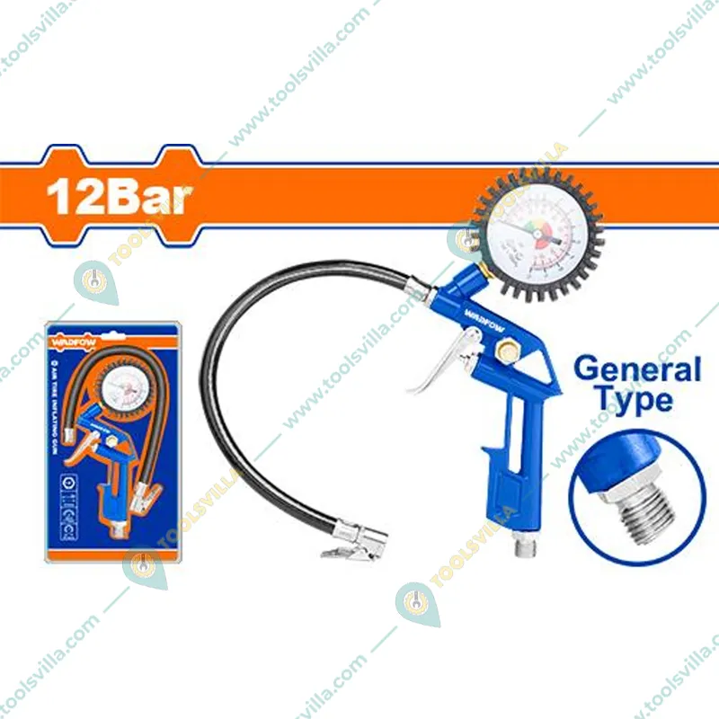 Wadfow 12 Bar Max. Pressure Air Tire Inflating Gun Without Quick Plug (WGA2612)
