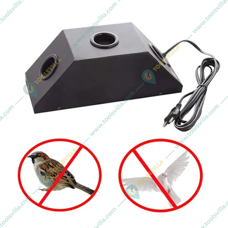 Telenet Ultrasonic Bird Repeller for 1000 square feet Indoor Area and 800 square feet Outdoor Area | 3 Months Warranty