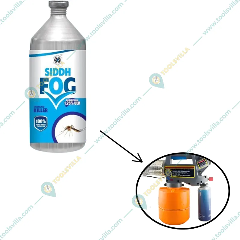 SIDDH 1 litre Bottle FOG Deltamethrin 1.25% Ulv Mosquito Killer Chemical for Thermal Fogger