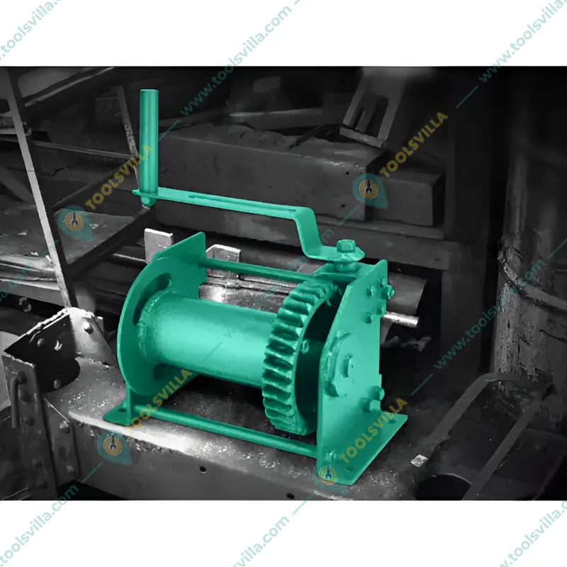 Globe 1.5 Ton Worm Gear Hand Winch Machine (12 Month Warranty)