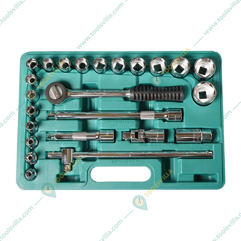 Eastman 24 Pcs 1/2 inch Square Drive Socket Set (E-2202-BM)