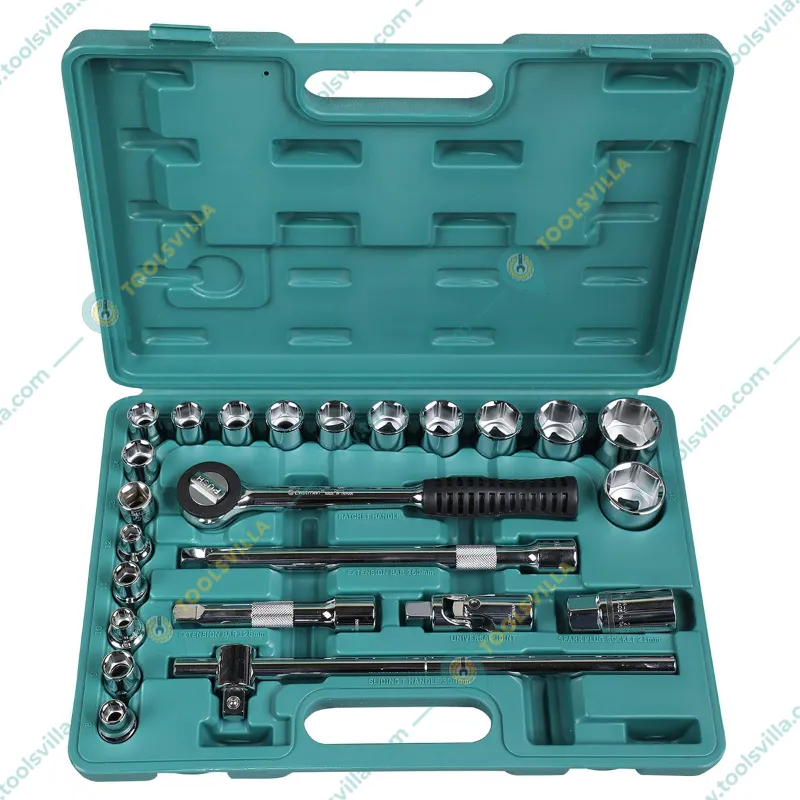 Eastman 24 Pcs 1/2 inch Square Drive Socket Set (E-2202-BM)