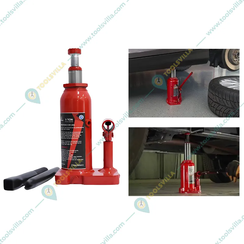 Titan 5 Ton Hydraulic Bottle Jack for Full Size SUV, Passengers Vehicle, Light Van - 375 mm Maximum Lifting Height (6 Months Warranty)