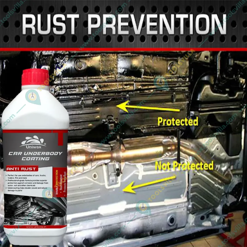 Uniwax 1Kg Car Underbody Coating, Anti Rust, Protection Against Rust, Water, Salt & Chemicals