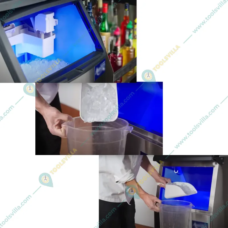 Elanpro EIM 101 Under Counter Ice Machine with Inbuilt Bin 
