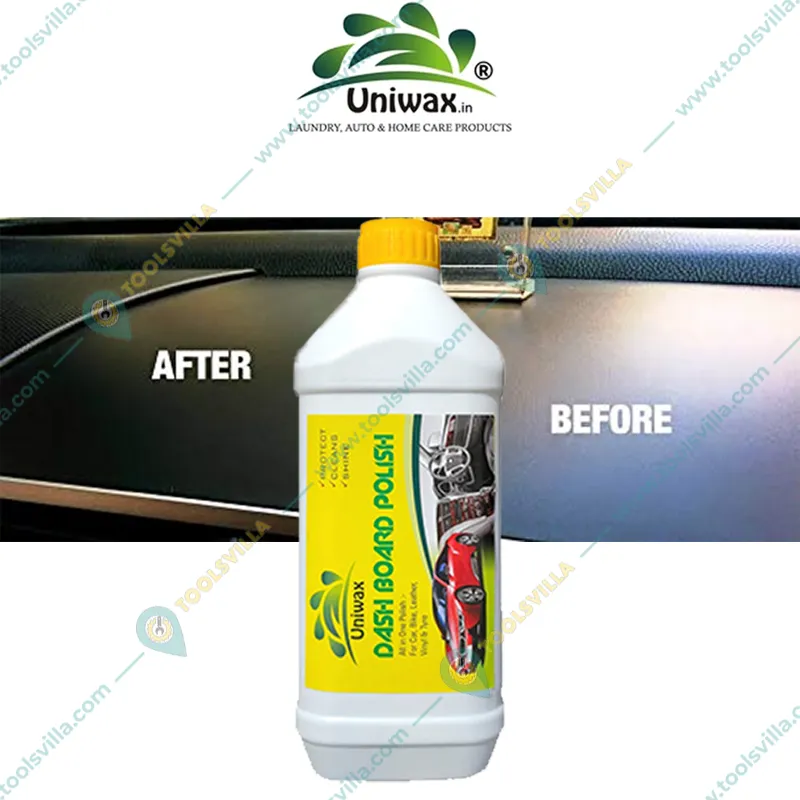 Uniwax 1L Dashboard Polish, Restores Original Look for Car, Bike, Leather, Plastic & Vinyl Surfaces