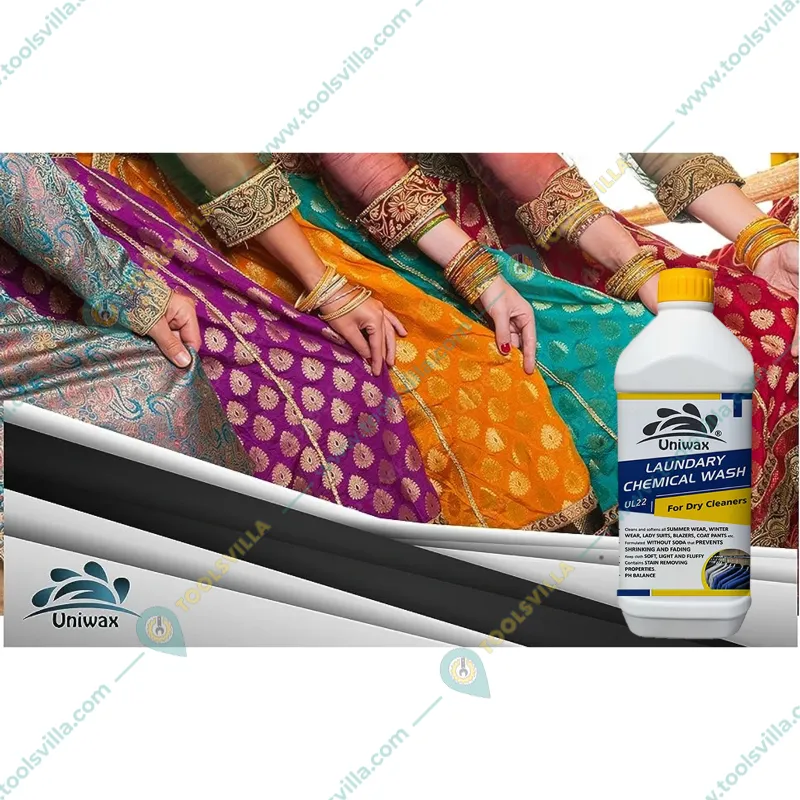 Uniwax 1Kg Laundary Chemical Wash UL22 for Dry Cleaning of all Fabrics Like Suite, Saree, Woolen, Blazer, Coat, Shirts