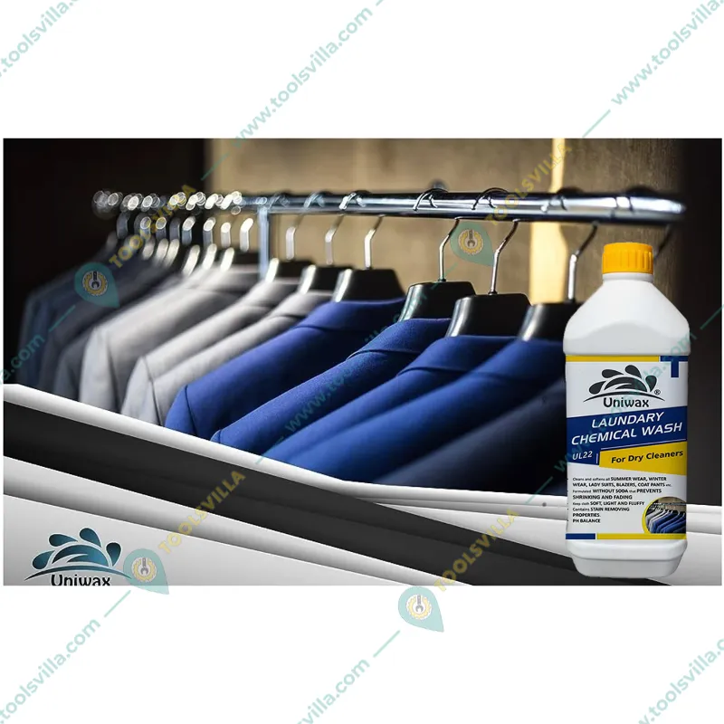 Uniwax 1Kg Laundary Chemical Wash UL22 for Dry Cleaning of all Fabrics Like Suite, Saree, Woolen, Blazer, Coat, Shirts