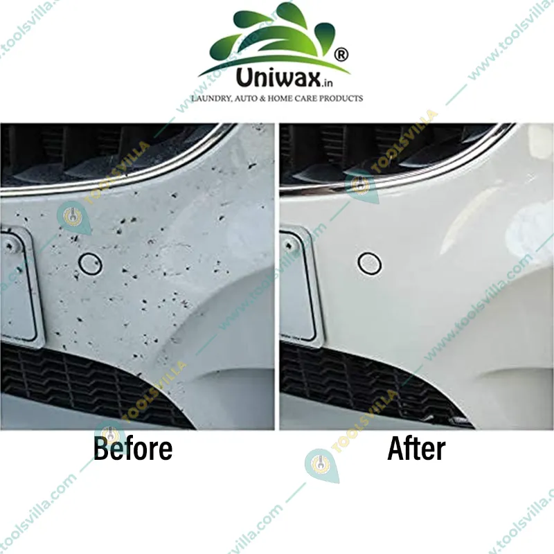 Uniwax 1L Tar & Bug Remover to Clean Moderate Scratches Bird Droppings, Tar and Tree Sap 